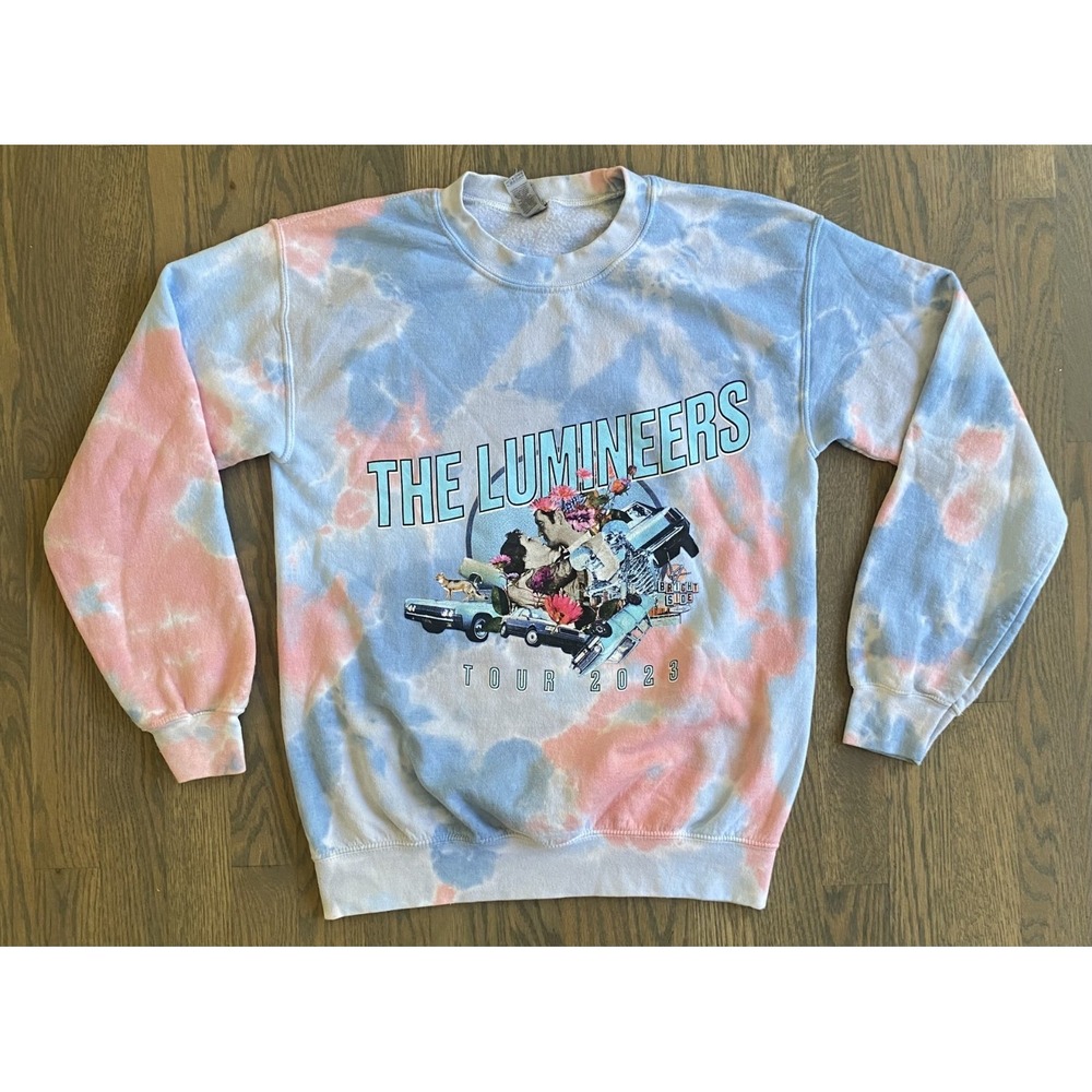 The Lumineers Tie Dye Tour 2023 Sweatshirt Size Small